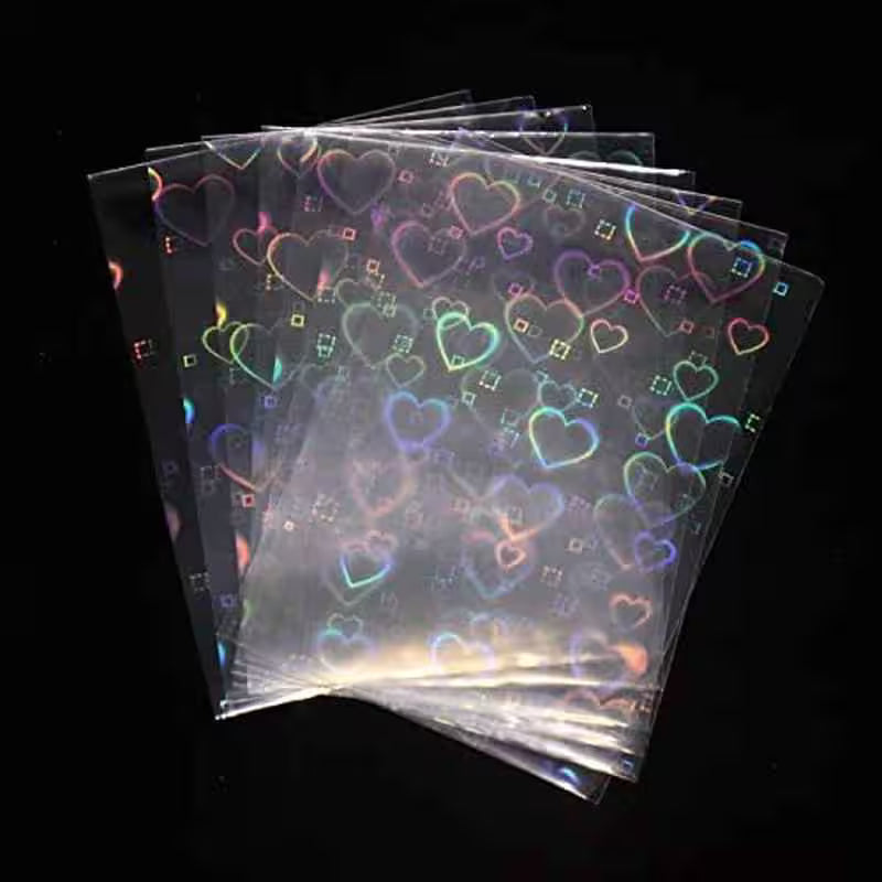 Heart Shaped Holo Graphic Sleeves