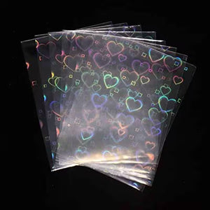 Heart Shaped Holo Graphic Sleeves