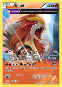 Entei (15) (Reverse Holofoil) English - XY - Ancient Origins [Lightly Played]