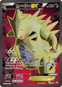 Tyranitar EX 91 Full Art English - XY - Ancient Origins [Damaged]