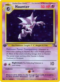 Haunter (6) (Unlimited Holofoil) English - Fossil [Near Mint]