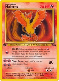 Moltres 27 English - Fossil [Damaged]