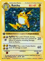 Raichu (1st Edition Holofoil) English - Base Set (Shadowless) [Heavily Played]