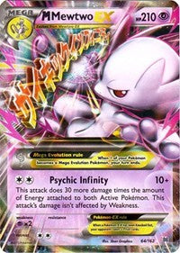 M Mewtwo EX 64 English - XY - BREAKthrough [Lightly Played]