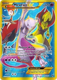 Mewtwo EX 163 Secret Full Art English - XY - BREAKthrough [Moderately Played]