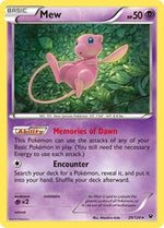 Mew (Reverse Holofoil) English - XY - Fates Collide [Near Mint]