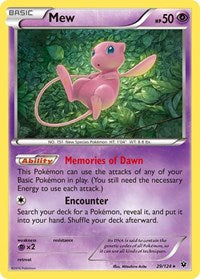 Mew (Reverse Holofoil) English - XY - Fates Collide [Near Mint]