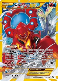 Volcanion EX Secret English - XY - Steam Siege [Near Mint]