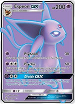 Espeon GX Full Art English - SM Base Set [Lightly Played]