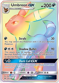 Umbreon GX Secret English - SM Base Set [Moderately Played]