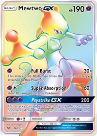 Mewtwo GX Secret English - Shining Legends [Near Mint]