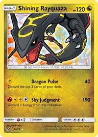 Shining Rayquaza English - Shining Legends [Lightly Played]