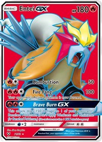 Entei GX Full Art English - Shining Legends [Near Mint]