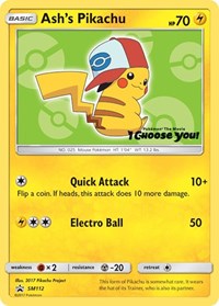 Ash's Pikachu - SM112 (Normal) English - SM Promos [Near Mint]