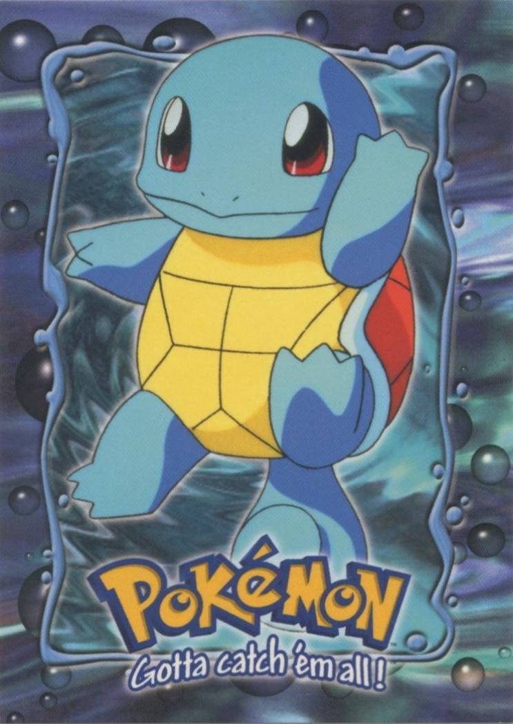 Squirtle #E7 Pokemon 1999 Topps Movie Evolution English - Topps [Near Mint]