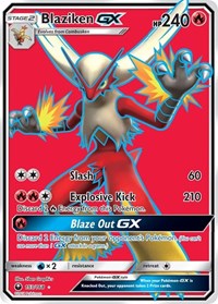 Blaziken GX Full Art English - SM - Celestial Storm [Lightly Played]