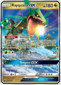 Rayquaza GX English - SM - Celestial Storm [Damaged]