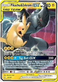 Pikachu and Zekrom GX English - SM - Team Up [Near Mint]