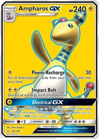 Ampharos GX Full Art English - SM - Team Up [Near Mint]