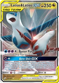 Latias and Latios GX English - SM - Team Up [Near Mint]
