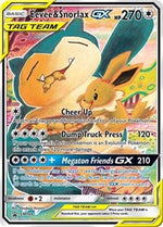 Eevee and Snorlax GX SM169 English - SM Promos [PSA 10]