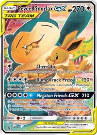Eevee and Snorlax GX SM169 English - SM Promos [PSA 10]