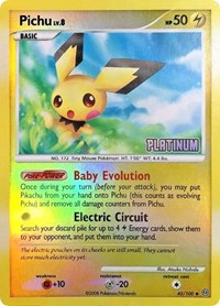 Pichu - 45/106 [Platinum] (Reverse Holofoil) English - Burger King Promos [Moderately Played]