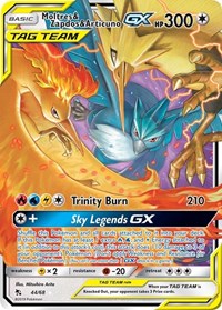 Moltres & Zapdos & Articuno GX (Holofoil) English - Hidden Fates [Near Mint]
