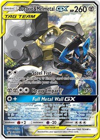 Lucario and Melmetal GX SM192 English - SM Promos [PSA 10]