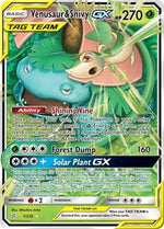 Venusaur and Snivy GX English - SM - Cosmic Eclipse [Near Mint]