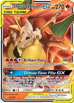 Charizard and Braixen GX English - SM - Cosmic Eclipse [Near Mint]