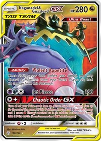 Naganadel and Guzzlord GX English - SM - Cosmic Eclipse [Near Mint]
