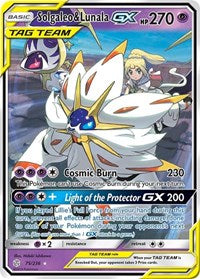 Solgaleo and Lunala GX English - SM - Cosmic Eclipse [Near Mint]
