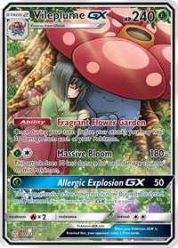 Vileplume GX Full Art English - SM - Cosmic Eclipse [Near Mint]