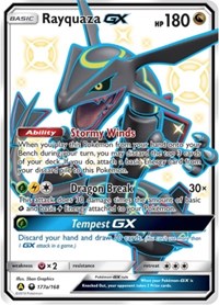 Rayquaza GX 177a 168 English - Alternate Art Promos [Near Mint]
