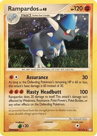 Rampardos 33 123 Cosmos Holo English - Deck Exclusives [Heavily Played]