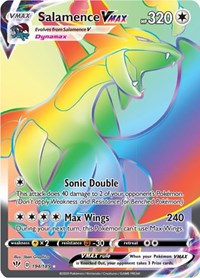 Salamence VMAX Secret English - SWSH03: Darkness Ablaze [Damaged]