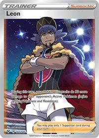 Leon Full Art English - SWSH04: Vivid Voltage [Near Mint]