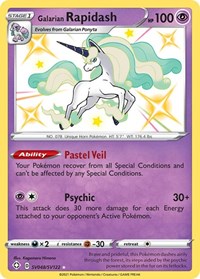 Galarian Rapidash English - Shining Fates: Shiny Vault [Near Mint]