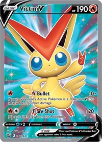 Victini V (Full Art) (Holofoil) English - SWSH05: Battle Styles [Near Mint]