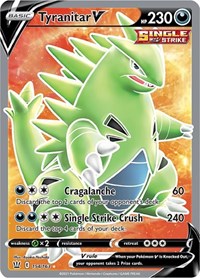 Tyranitar V (Full Art) (Holofoil) English - SWSH05: Battle Styles [Near Mint]