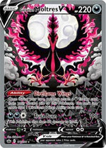Galarian Moltres V Alternate Full Art English - SWSH06: Chilling Reign [PSA 10]