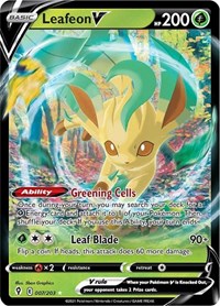 Leafeon V English - SWSH07: Evolving Skies [Near Mint]
