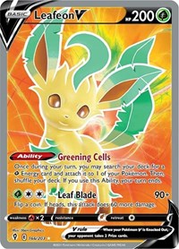 Leafeon V Full Art English - SWSH07: Evolving Skies [Near Mint]