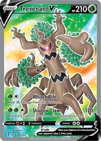 Trevenant V Full Art English - SWSH07: Evolving Skies [Near Mint]