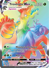 Trevenant VMAX Secret English - SWSH07: Evolving Skies [Near Mint]