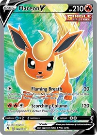 Flareon V Full Art English - SWSH07: Evolving Skies [Near Mint]