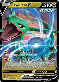 Rayquaza V English - SWSH07: Evolving Skies [Near Mint]