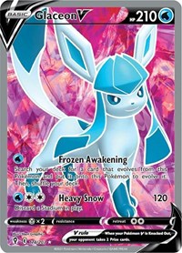 Glaceon V Full Art English - SWSH07: Evolving Skies [Near Mint]