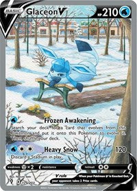 Glaceon V Alternate Full Art English - SWSH07: Evolving Skies [Near Mint]